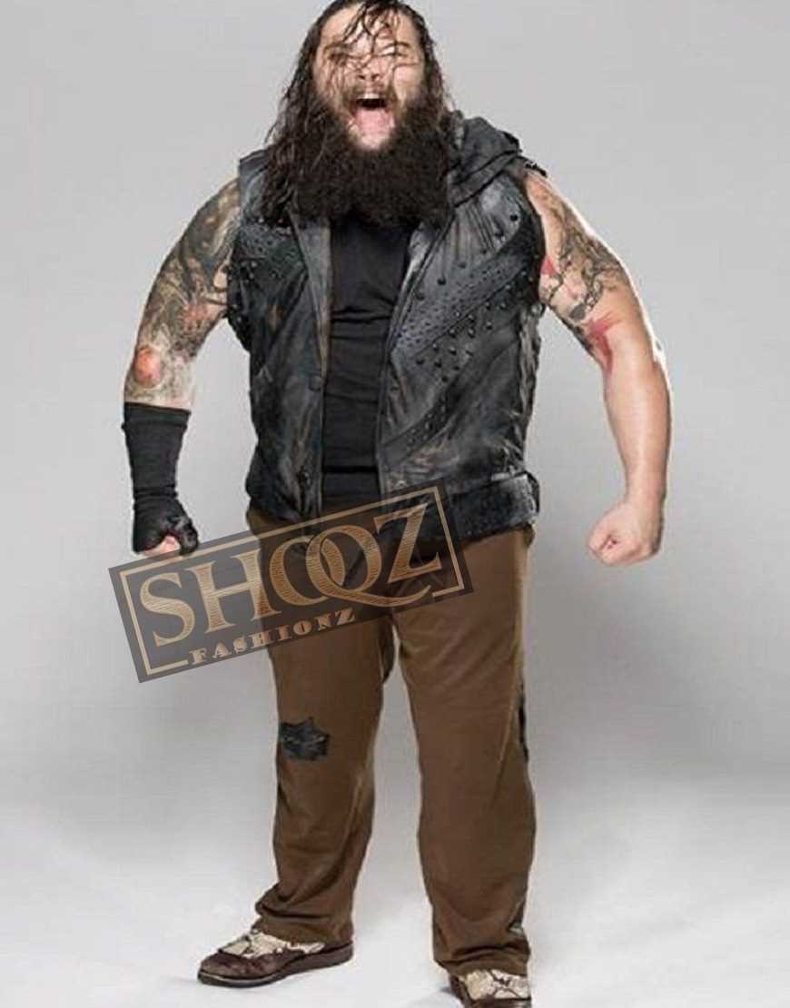 WWE Bray Wyatt Hoodie Leather Vest